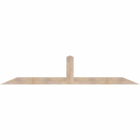 Ekena Millwork Portland Smooth Timber Gable Bracket, Douglas Fir, 108"W x 22"H x 1 1/2"D x 5 1/2"F, 5/12 Pitch GBW108X22X0206POR00SDF